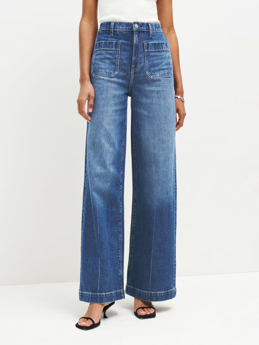 Janae Ultra High Rise Wide Leg Jeans | Reformation (Global)