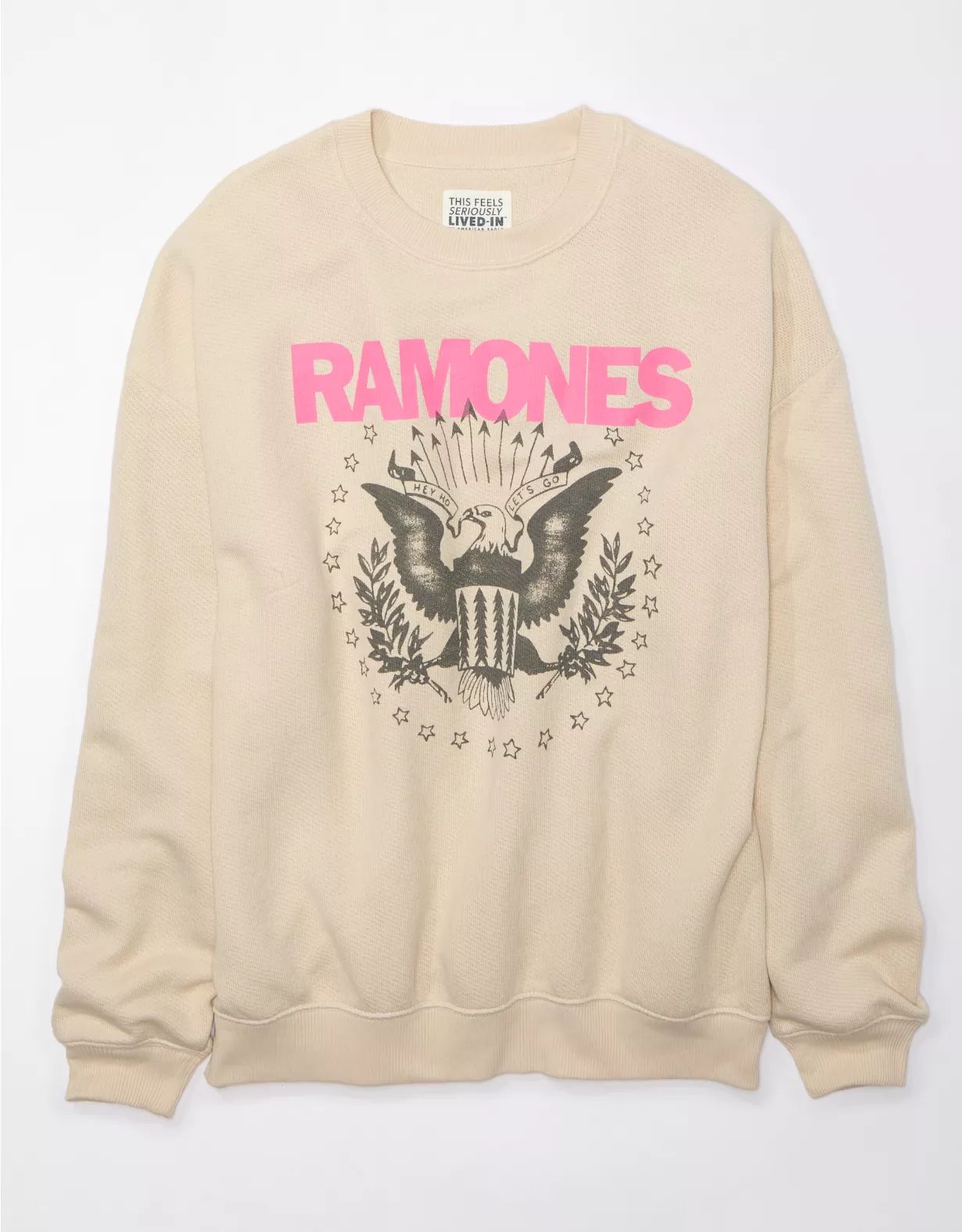 AE Oversized Ramones Graphic Sweatshirt | American Eagle Outfitters (US & CA)