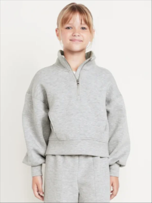 Half-Zip Bounce Fleece Pullover Sweatshirt for Girls product image from the verified GPgrows LTK collection