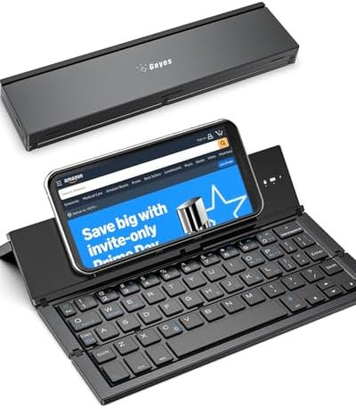 Geyes Foldable Bluetooth Keyboard, Wireless Tri-System Bluetooth Foldable Keyboard for Phones and... | Amazon (US)