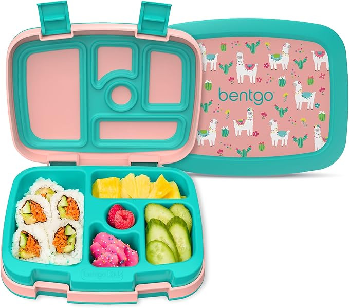 Bentgo Kids Prints Leak-Proof, 5-Compartment Bento-Style Kids Lunch Box - Ideal Portion Sizes for... | Amazon (US)