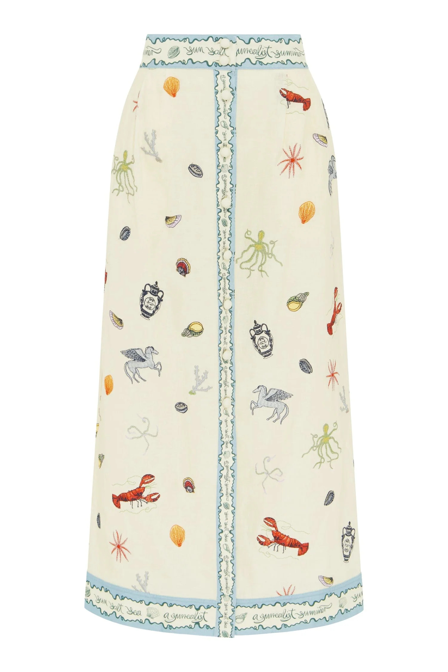 SANDY EMBROIDERED SKIRT | Alemais (AU, US, UK)