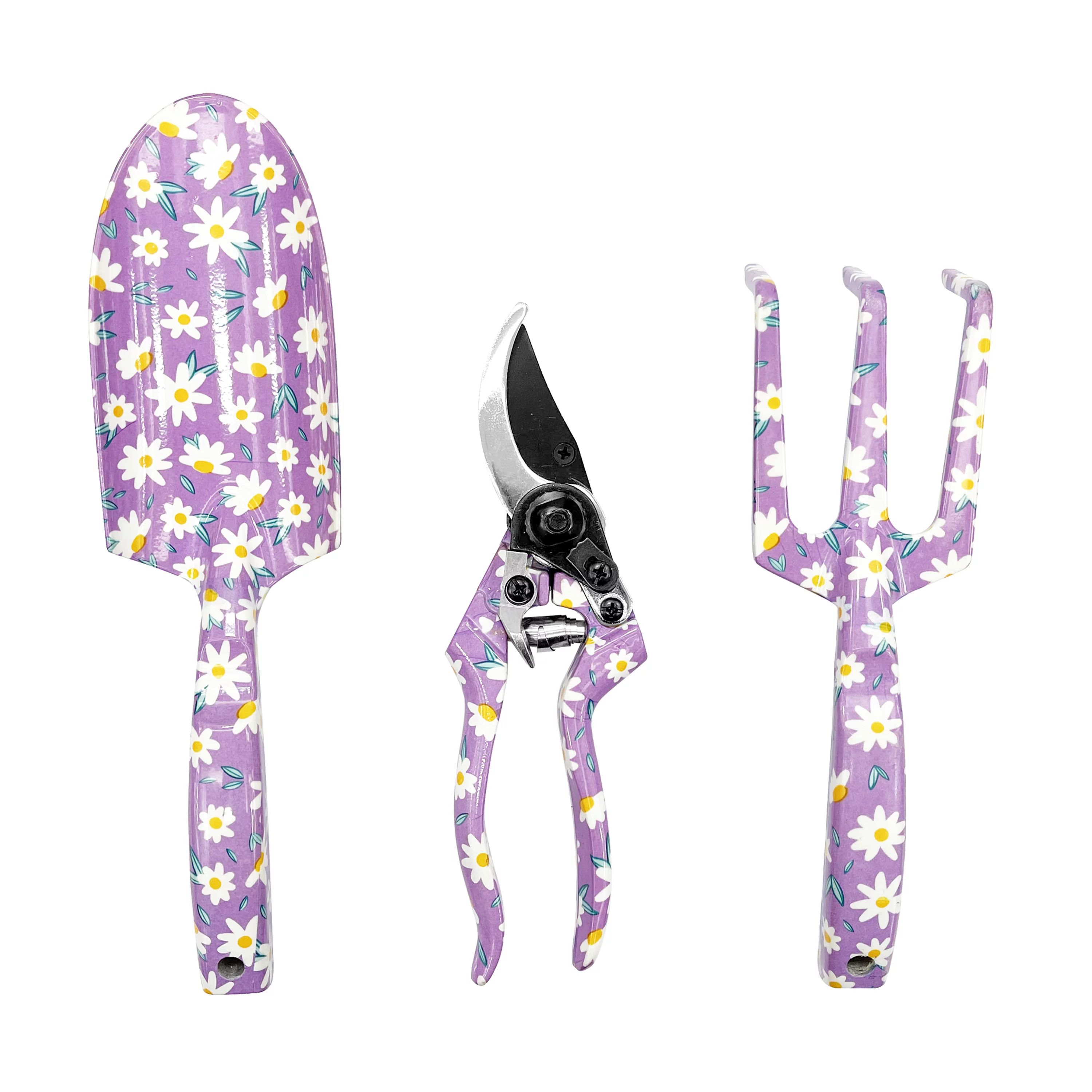 Expert Gardener Floral Gardening Tool Set with Trowel, Cultivator and Pruner | Walmart (US)