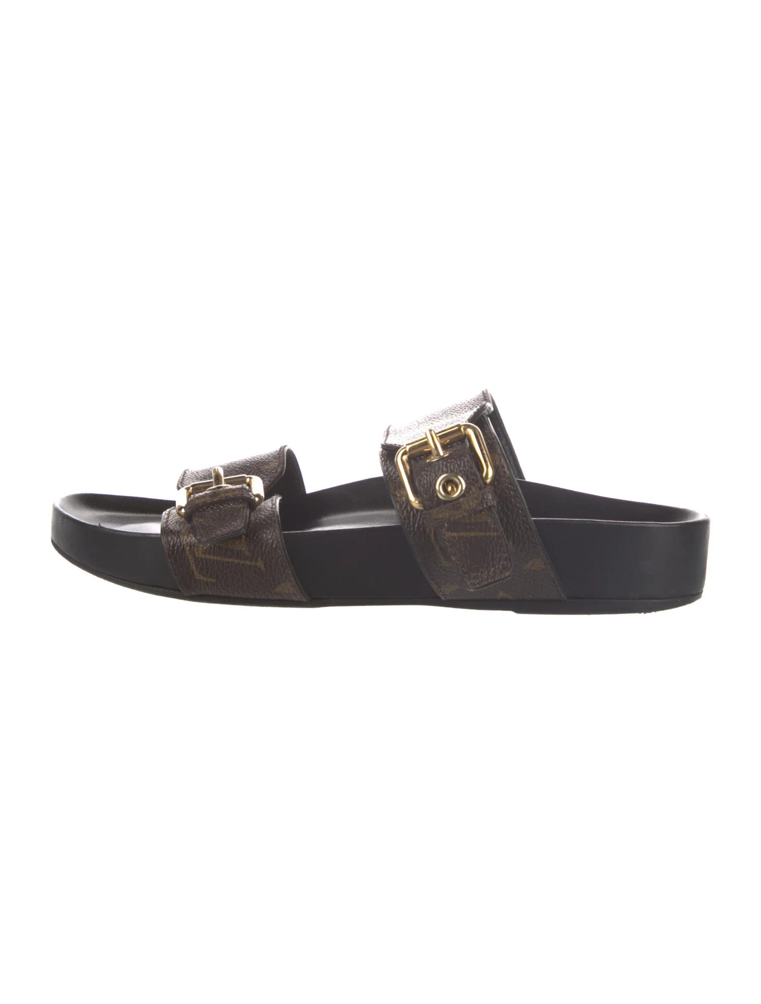 LV Monogram Slides | The RealReal