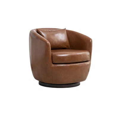 Chryssi 30.3'' Wide Swivel Barrel Chair | Wayfair North America