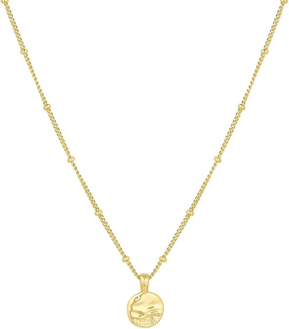 gorjana - Shorebreak Necklace 16 inch - 18k Gold Plated Brass - Ocean-Inspired Design- Versatile ... | Amazon (US)