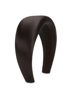 Cerchietto Wide Padded Satin Headband | Saks Fifth Avenue