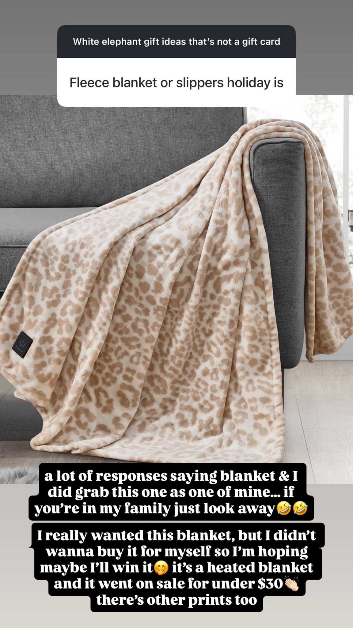 Target heated blanket on sale for under $30. It would make a great white elephant gift or gift in general! 

#LTKSaleAlert #LTKHoliday #LTKGiftGuide