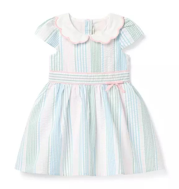 Striped Seersucker Collared Dress | Janie and Jack
