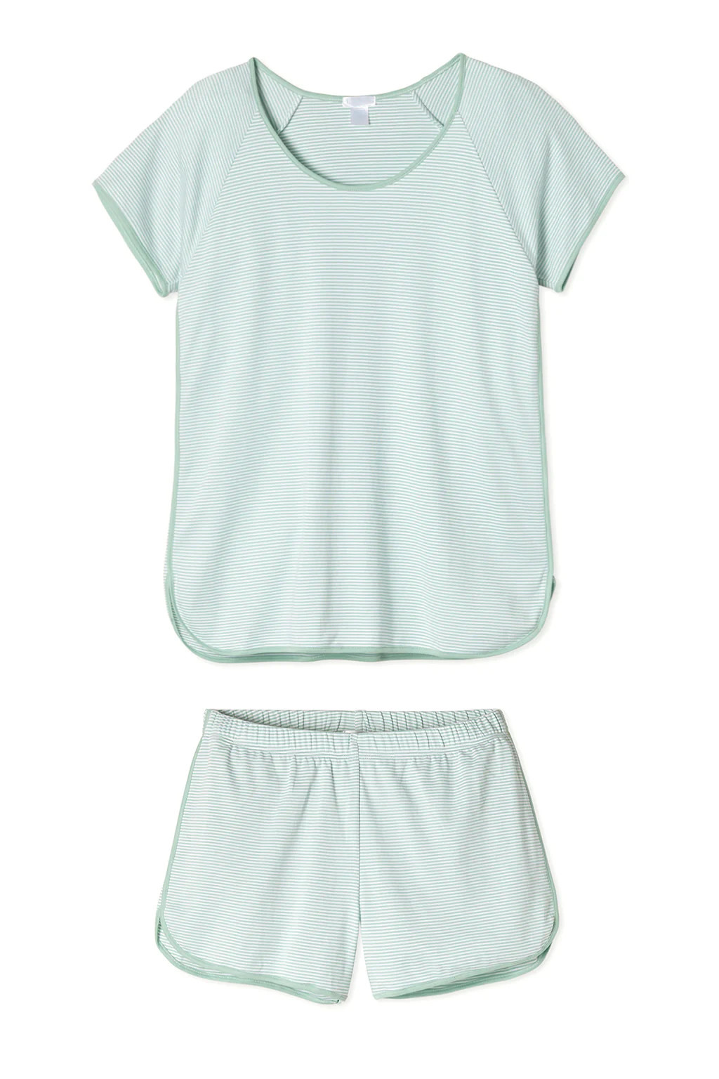 Pima Shorts Set in Parisian Green | Lake Pajamas
