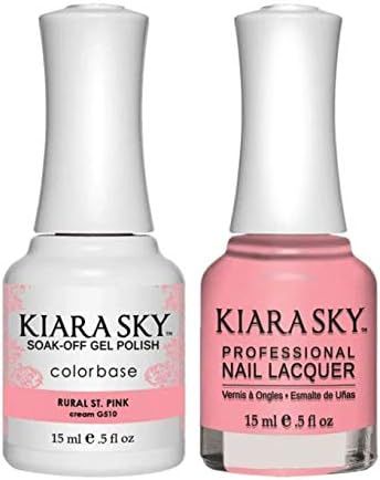 Kiara Sky Matching Gel Polish + Nail Lacquer, Rural St. Pink, .5 fl. oz | Amazon (US)