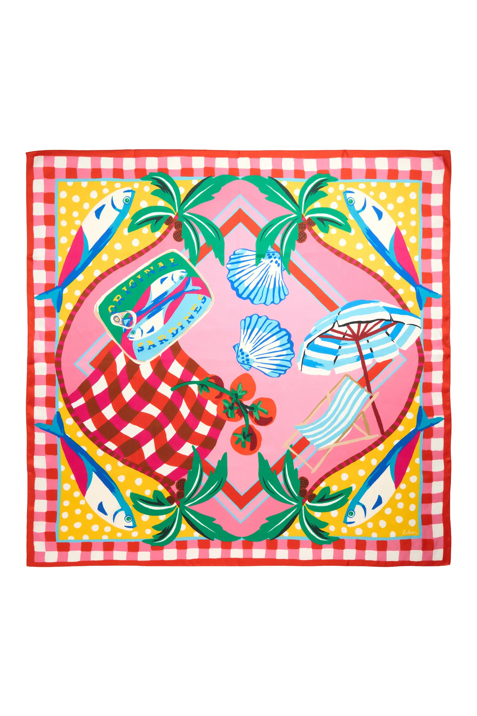 Beach Picnic Silk Square Scarf (Women) | Nordstrom | Nordstrom