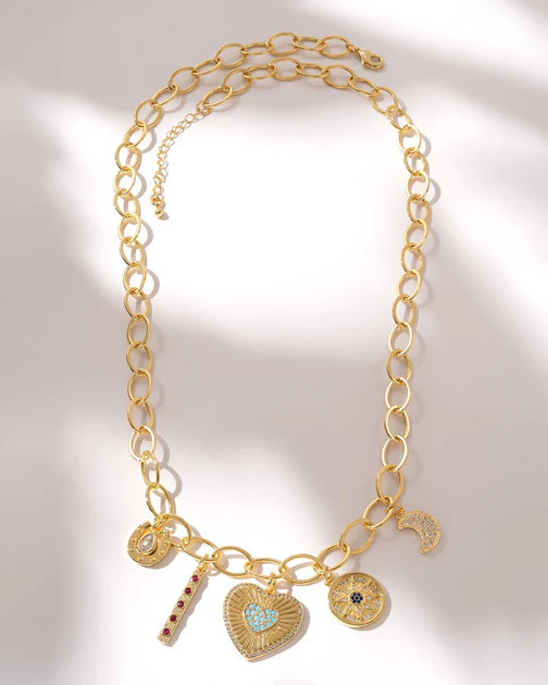 Charming Heart Necklace - Gold | VICI