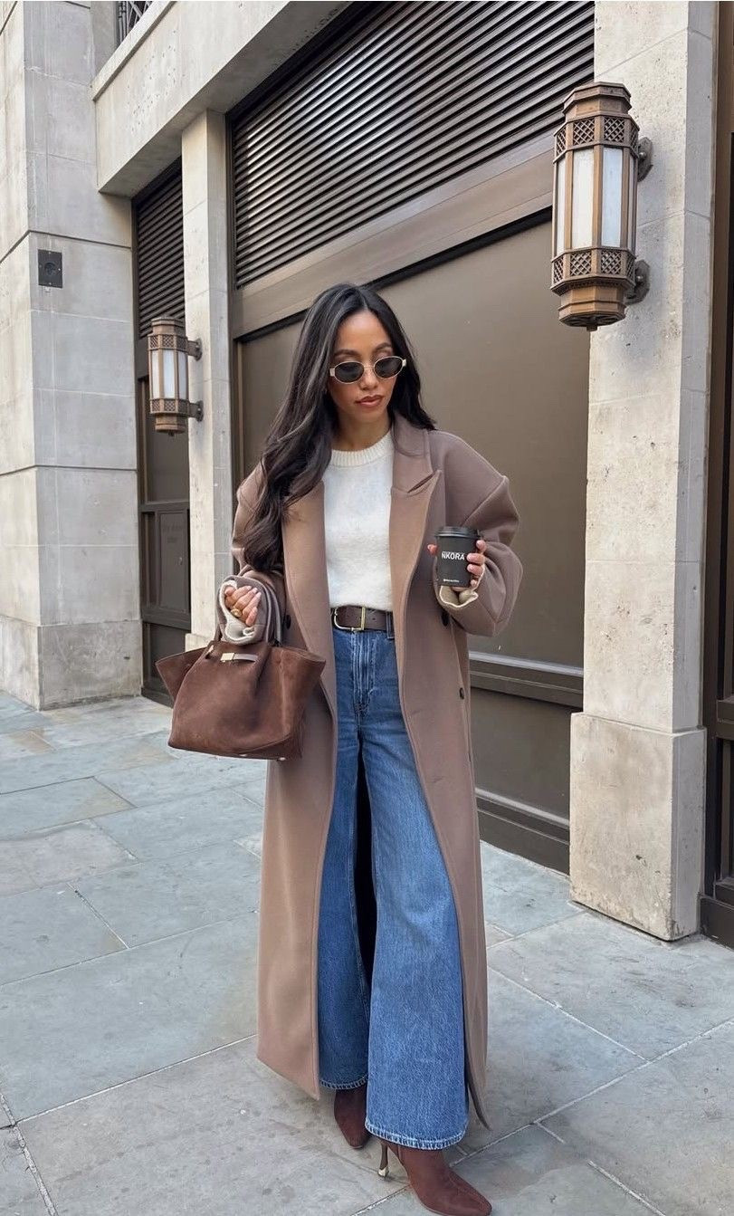Recreate the look! Pinterest inspo straight to your cart 🤎🐻



#fall denim 
#wide leg jeans
#straight leg jeans 
#levi jeans
#abercrombie finds
#abercrombie jeans
#nordstrom finds 
#fall fashion
#winter outfit inspo 
#winter fashion 
#style inspo
#fashion inspo
#outfit inspo
#casual style
#work fashion
#mom style
#mom outfit 
#office outfit 
#weekend style
#mom style 
#city style 
#errands outfit 
#travel outfit 
#brown suede handbag 
#large wide tote 
#chocolate brown purse
#brown belt
#brown wool coat
#brown trench coat
#brown top coat 
#long jacket 
#designer sunglasses
#retro oval sunglasses 
#cream cashmere crew neck 
#crew neck sweater 
#Amazon fashion
#Amazon finds
#designer fashion
#coffee date outfit 
#Pinterest fashion inspo
#pinterest outfit 

#LTKgrwm #LTKOver40 #LTKootd