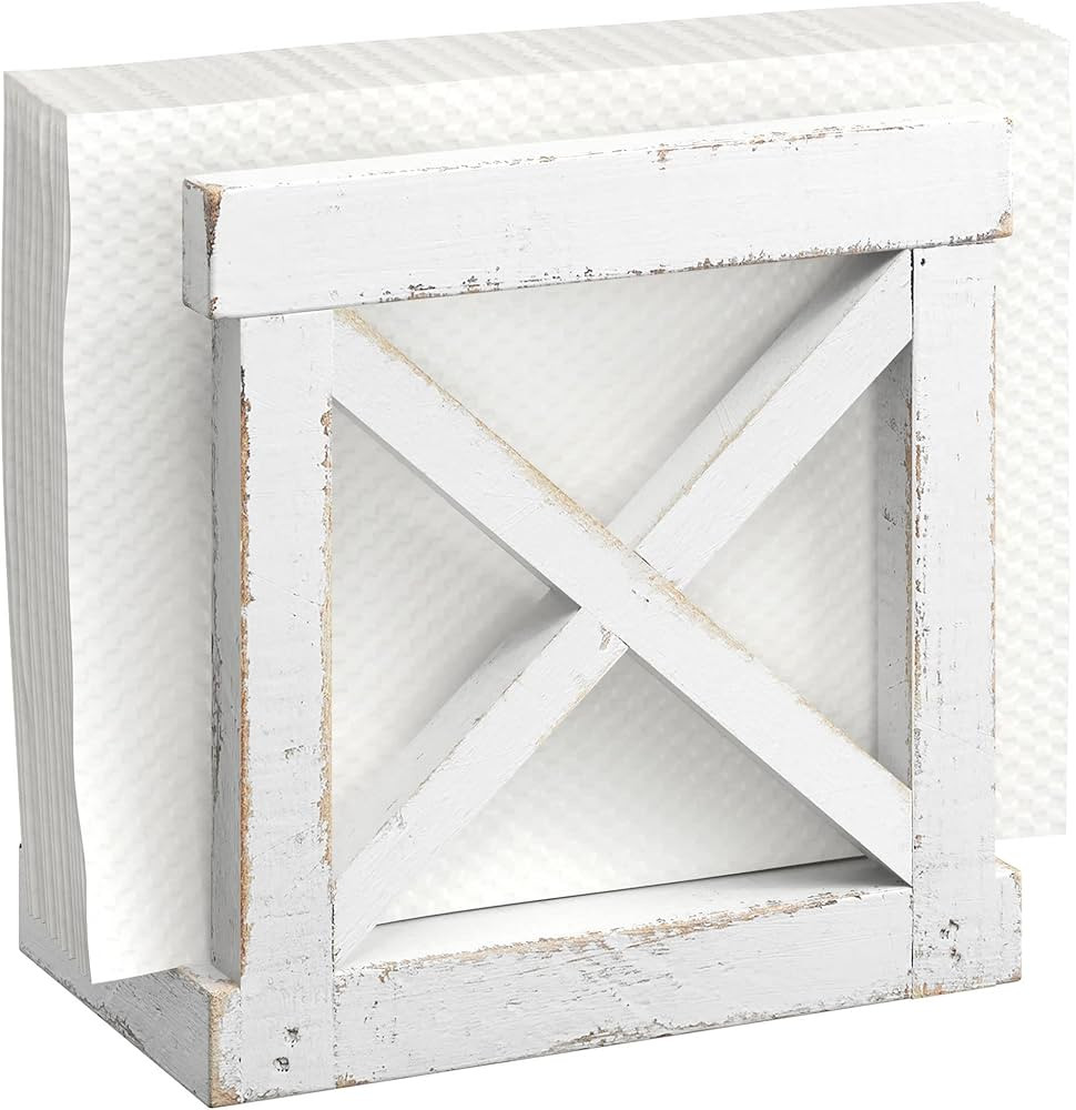 Barnyard Designs Farmhouse Napkin Holder for Table, Napkin Holders for Kitchen, Vintage Rustic Na... | Amazon (US)