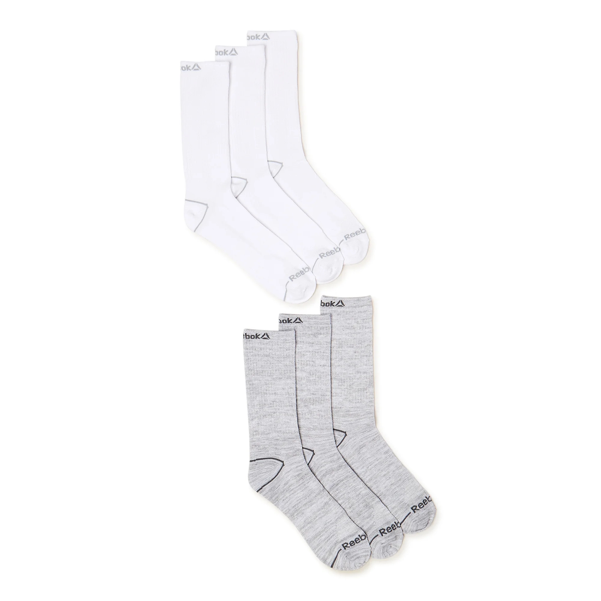 Reebok Men's Pro Series Lightweight Crew Socks, 6-Pack | Walmart (US)