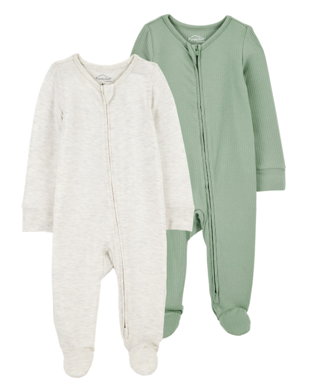 Baby 2-Pack Zip-Up PurelySoft Sleep & Play Pajamas | Carter's | Carter's Inc