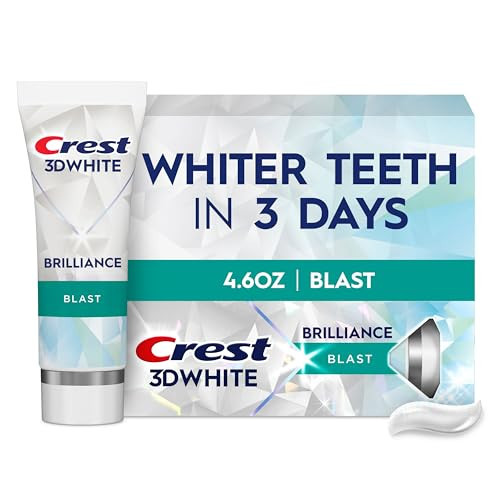 Crest 3D White Brilliance Blast Teeth Whitening Toothpaste, 4.6 oz, Anticavity Fluoride Toothpaste, 100% More Surface Stain Removal, 24 Hour Active Stain Prevention | Amazon (US)