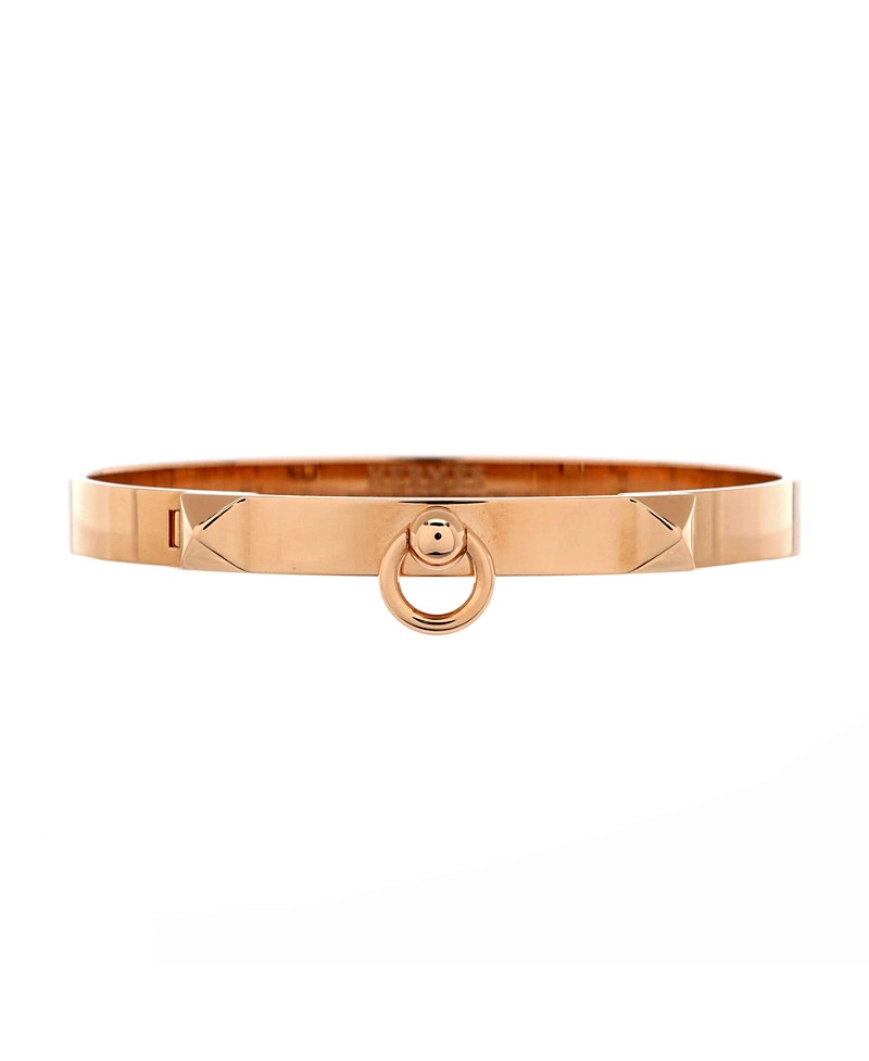 Pre-Owned Hermes Small Collier de Chien Bracelet 18K Rose Gold | Bloomingdale's (US)