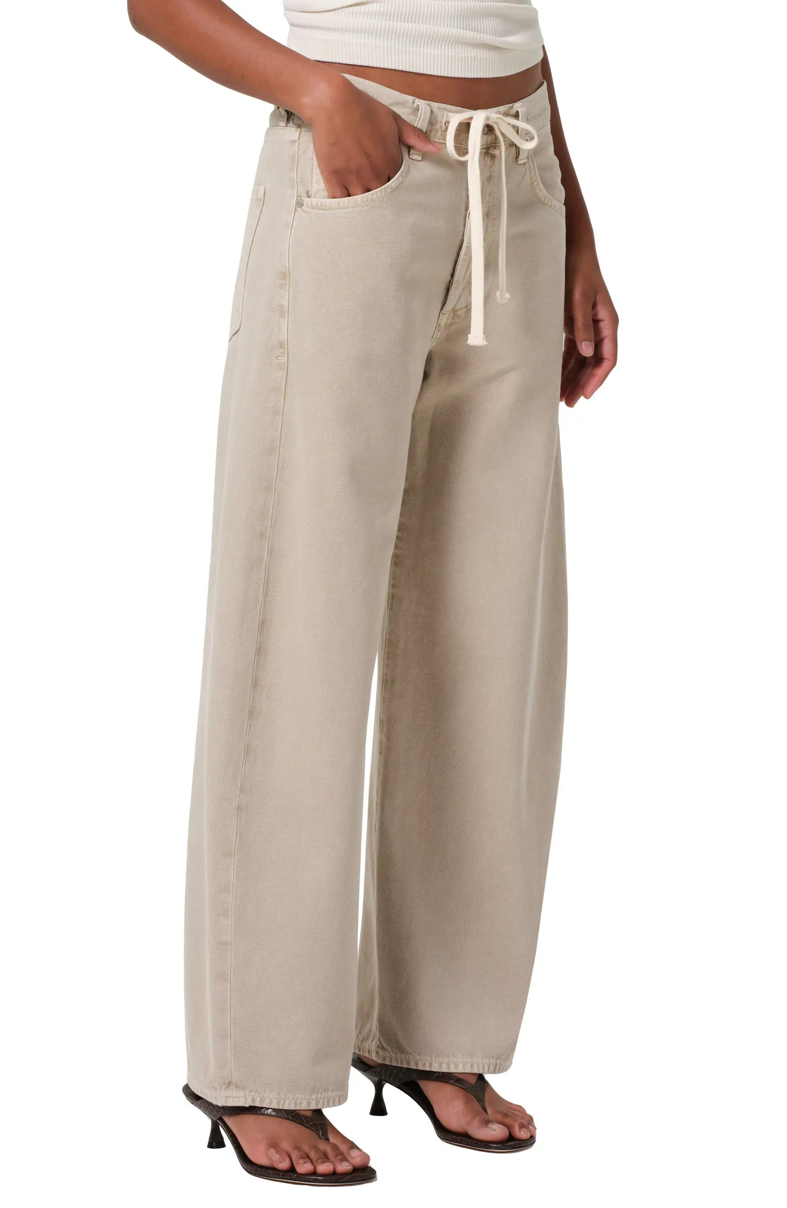 Citizens of Humanity Brynn Drawstring High Waist Wide Leg Jeans | Nordstrom | Nordstrom