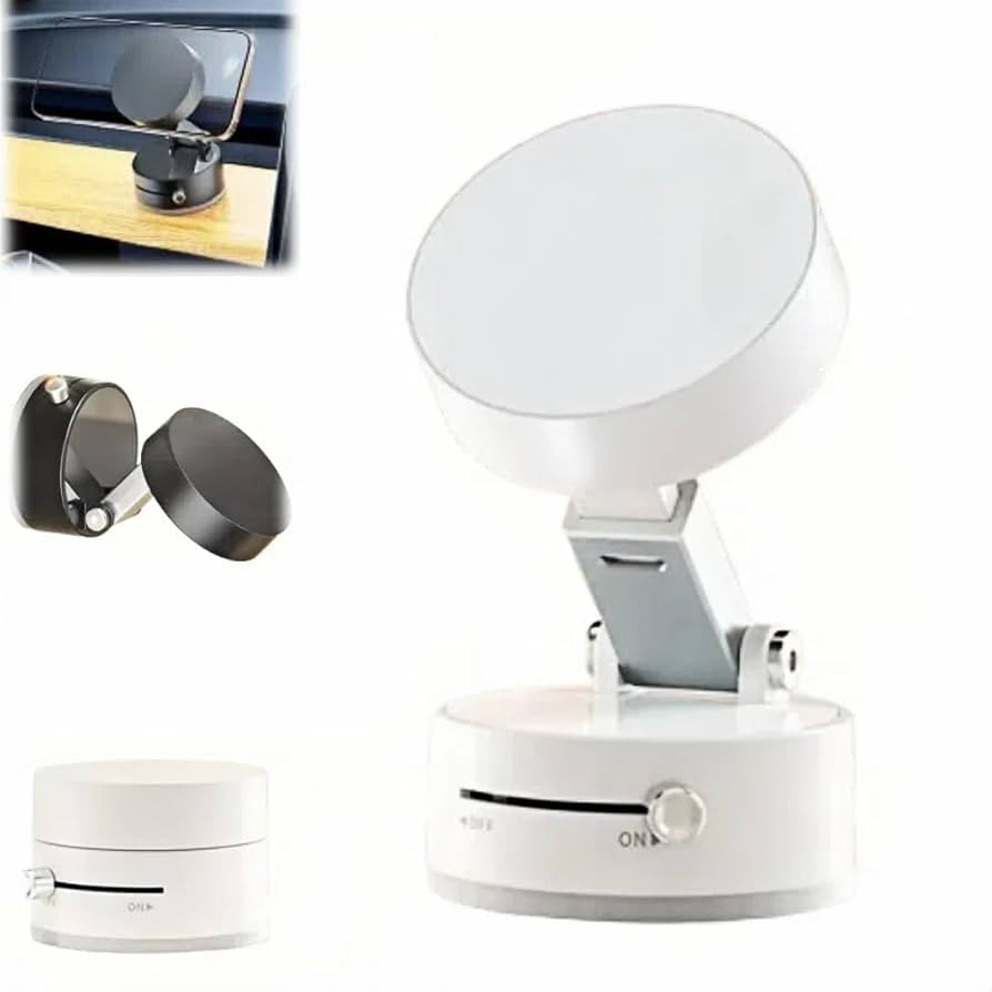Vacuum Magnetic Suction Phone Holder, 2025 New Magnetic Suction Phone Mount, Foldable and Retract... | Amazon (US)