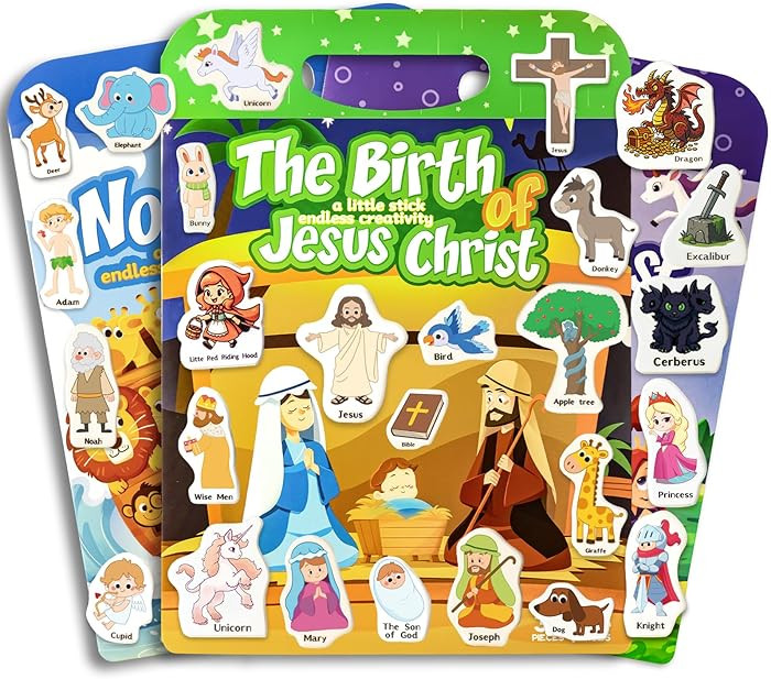 Reusable Sticker Books for Toddlers 1-3, Puffy Stickers Book for Kids Ages 2-4, Toddler Travel Ac... | Amazon (US)
