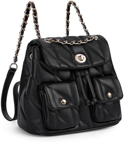 CLUCI Crossbody Bag for Women PU Leather Shoulder Bag, Convertible Small Tabby Backpack Purse for... | Amazon (US)