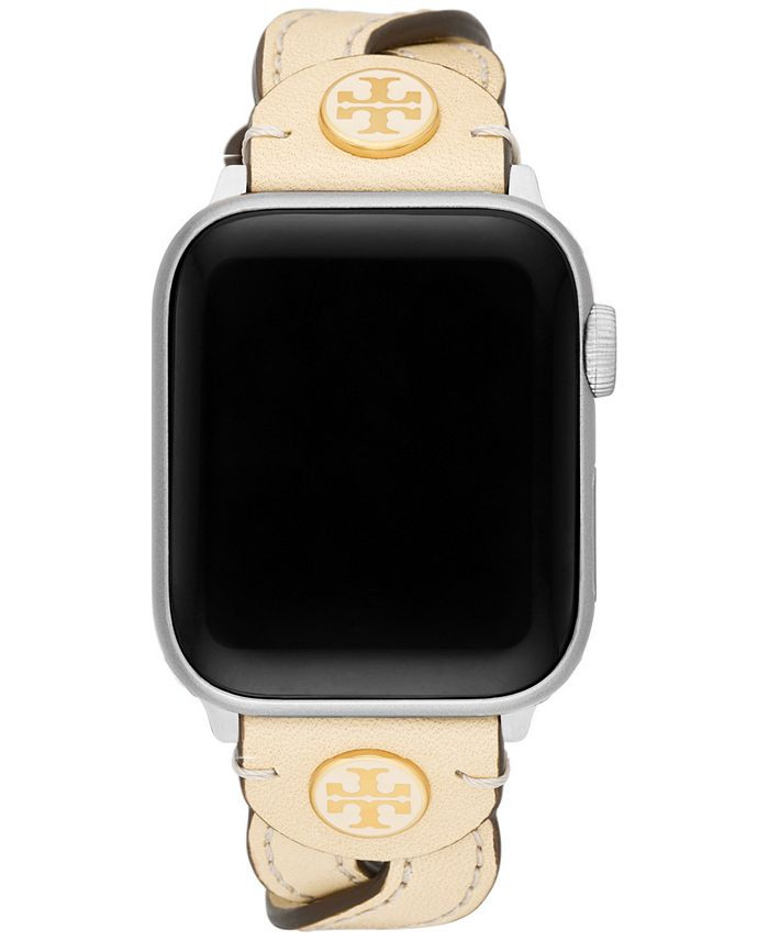 Tory Burch Interchangeable Cream Braided Leather Strap For Apple Watch® 38mm/40mm & Reviews - Al... | Macys (US)