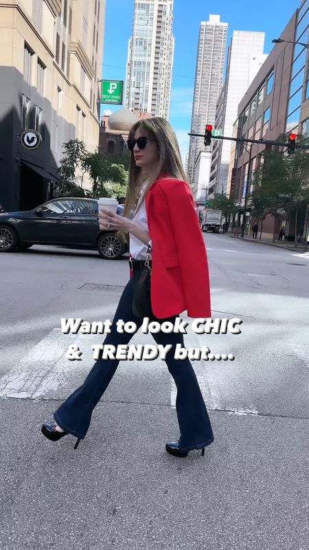Here’s an easy blazer outfit and fashion hack and style tip! Flare jeans are trending and my platform Mary Jane’s are very comfortable!! 15% off with code ziba15

#LTKworkwear #LTKstyletip #LTKVideo