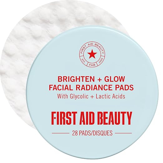 First Aid Beauty Daily Facial Treatment Pads, AHA Exfoliating, Hydrating Barrier Support & Salicy... | Amazon (US)