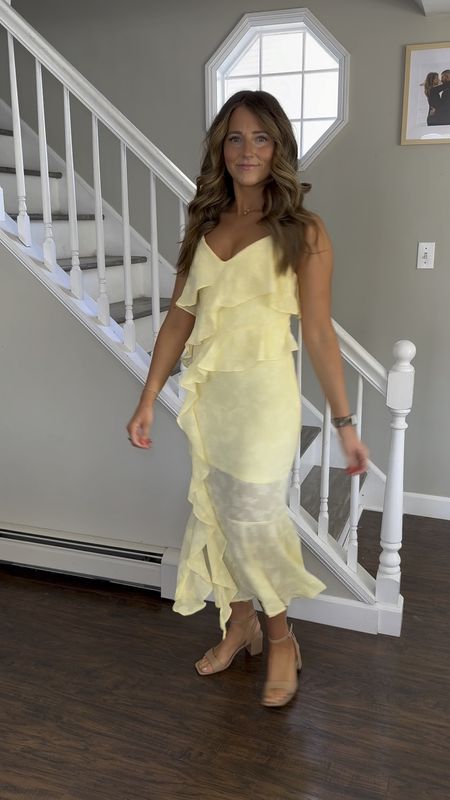 Wedding guest dress on sale for $24.50!!! 
Wearing size small 
Shoes are also on sale! For $18 - true to size 

#LTKfindsunder50 #LTKsalealert #LTKfindsunder100