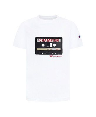 Champion Big Boys Cassette Tape Short Sleeve Tee & Reviews - Shirts & Tops - Kids - Macy's | Macys (US)