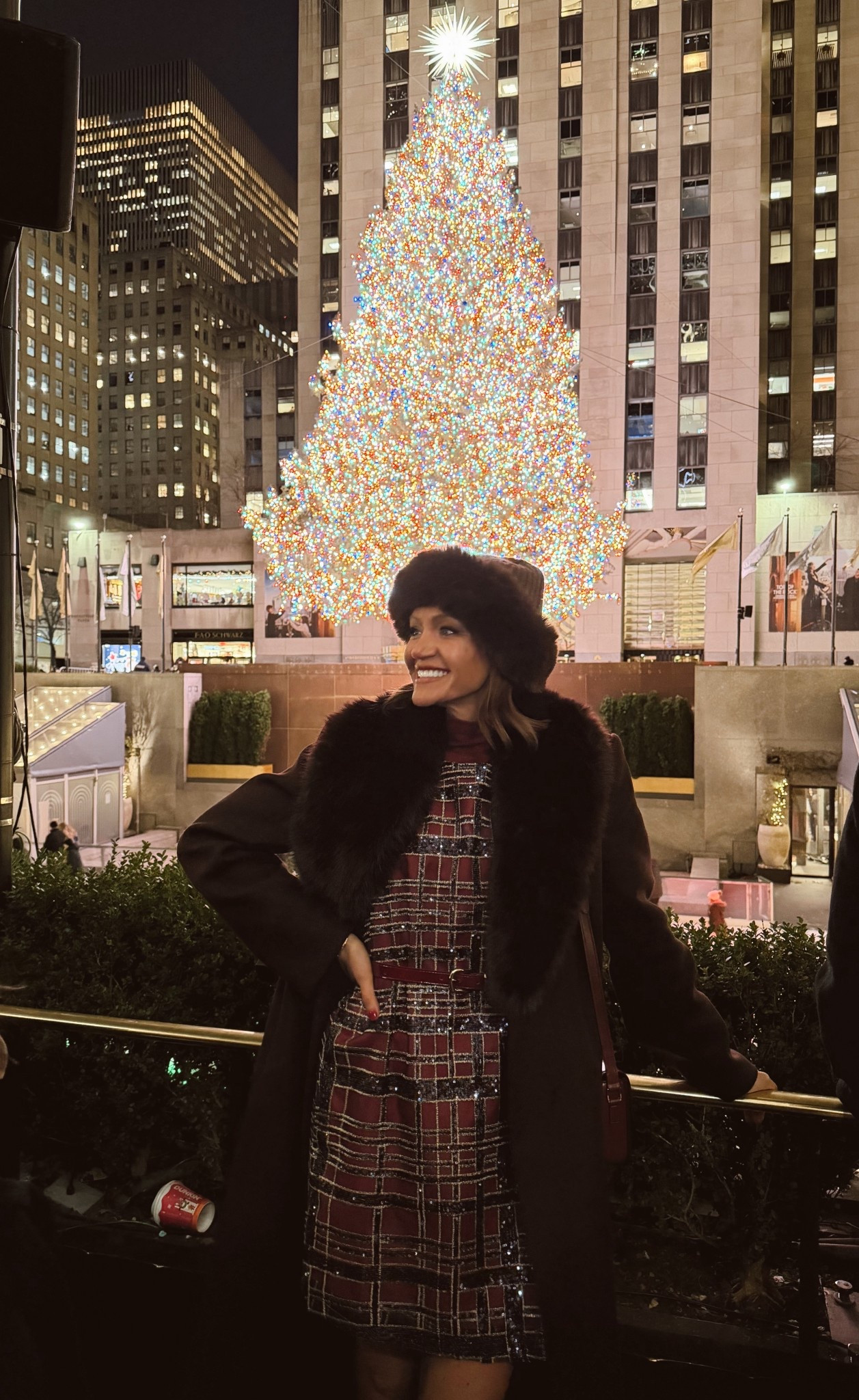 Xs in dress and coat (dress rubs very big!) could probably size down two sizes 