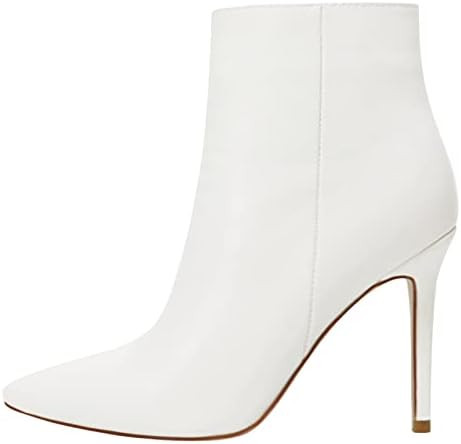 Ankle Boots for Women Stiletto High Heel Pointed Toe Boots with Zipper | Amazon (US)