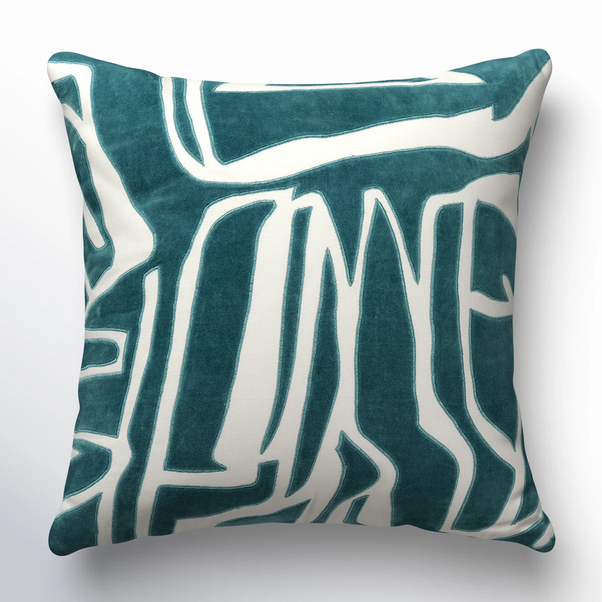 Haslet Appliqued, Embroidered Cotton Throw Pillow | Wayfair North America