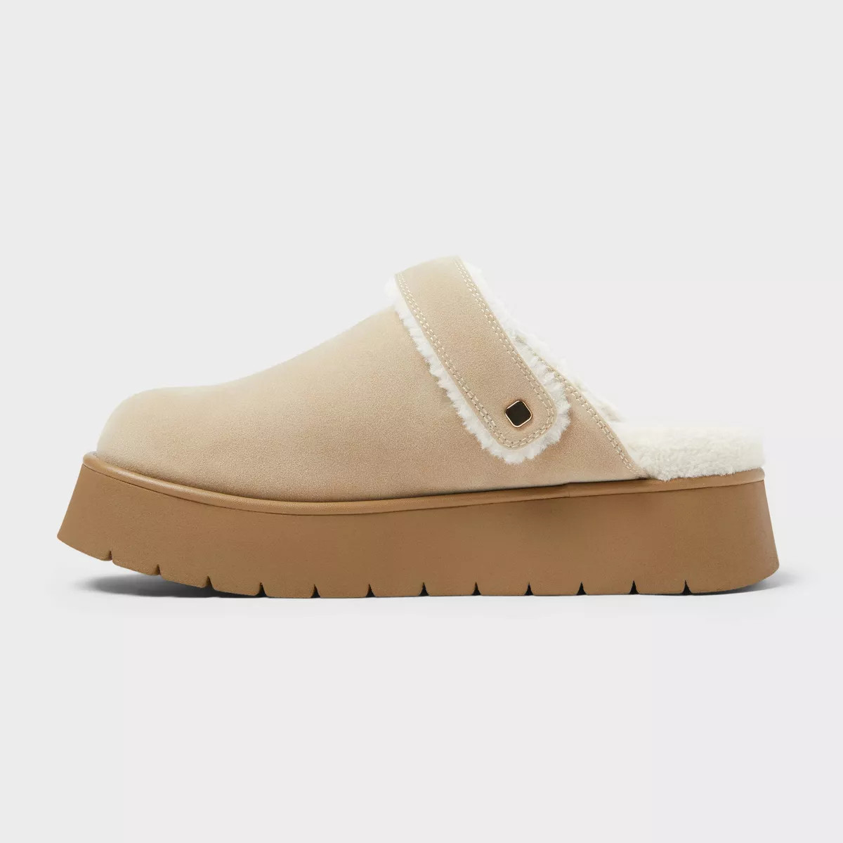 Women's Freda Convertible Clog Slippers - Wild Fable™ Light Taupe 12 | Target