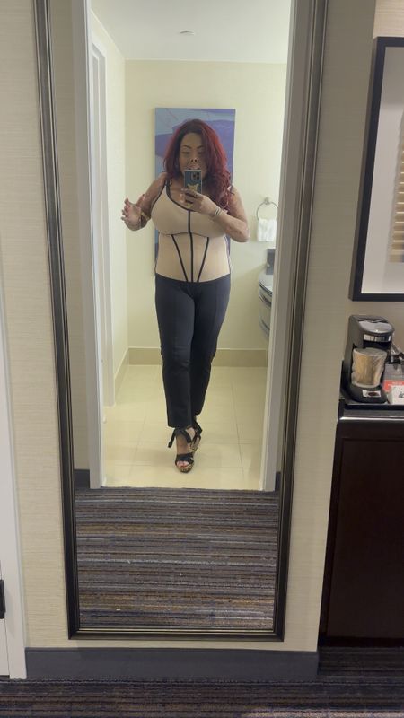 Honeylove Shapewear perfectionist pants and bold tank made a great Airport Outfit paired with comfy UGG wedge sandals! I’m wearing 1X pants and 2X tank!🦋

#burnedbeauty2018 #thistooshallpass

#LTKover40 #LTKtravel #LTKplussize