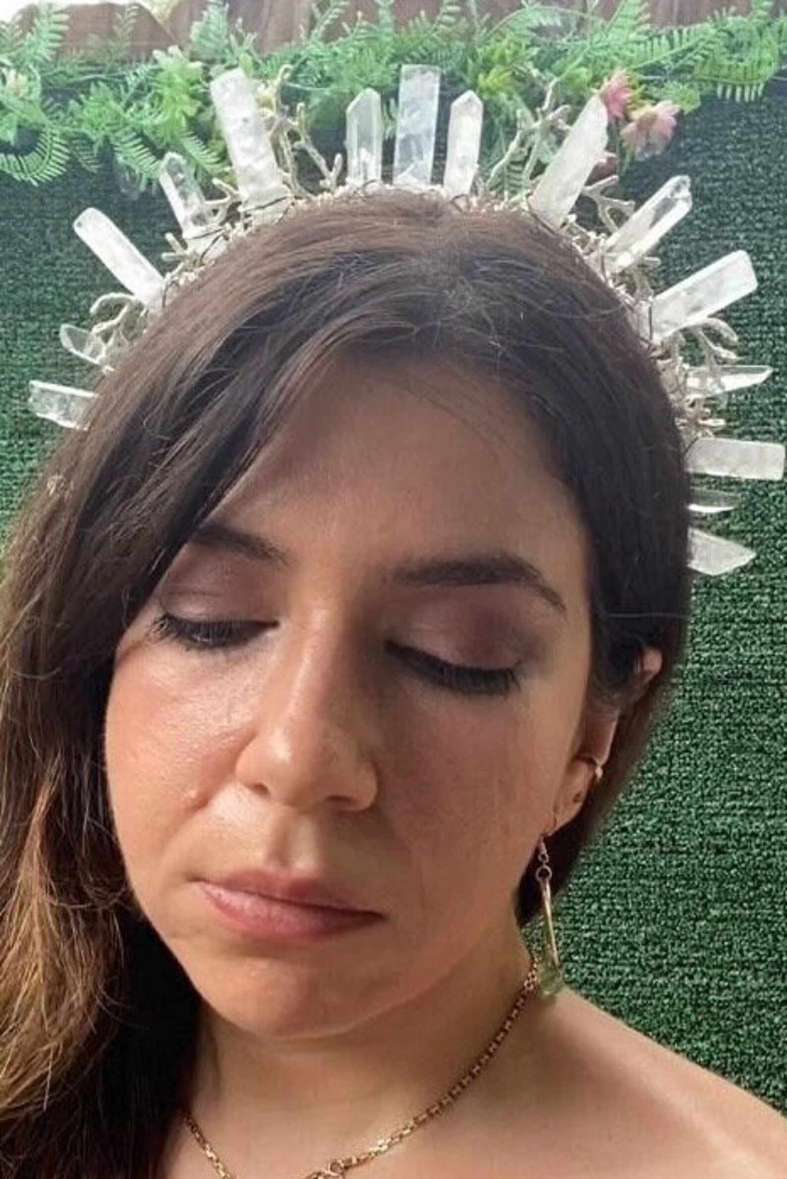 Creeks of Clear Quartz Tiara Crown Gifts for Her Healing - Etsy | Etsy (US)