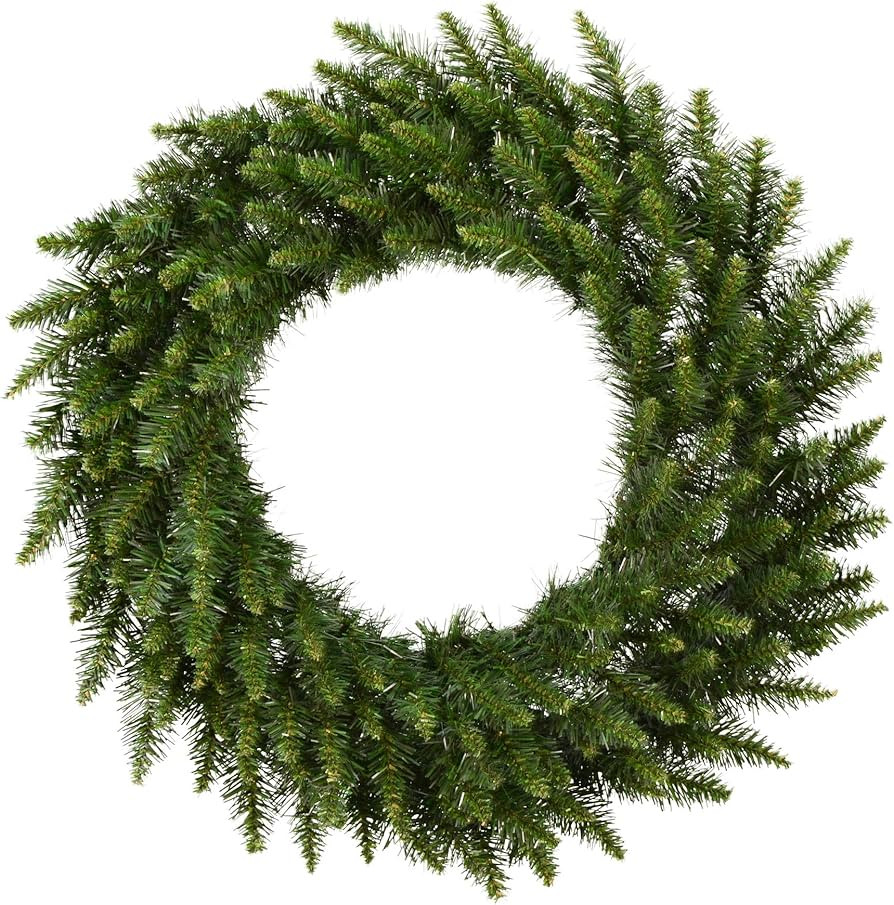 Vickerman 30" Camdon Fir Artificial Christmas Wreath Featuring 170 PVC Tips - Unlit - Wreath for ... | Amazon (US)