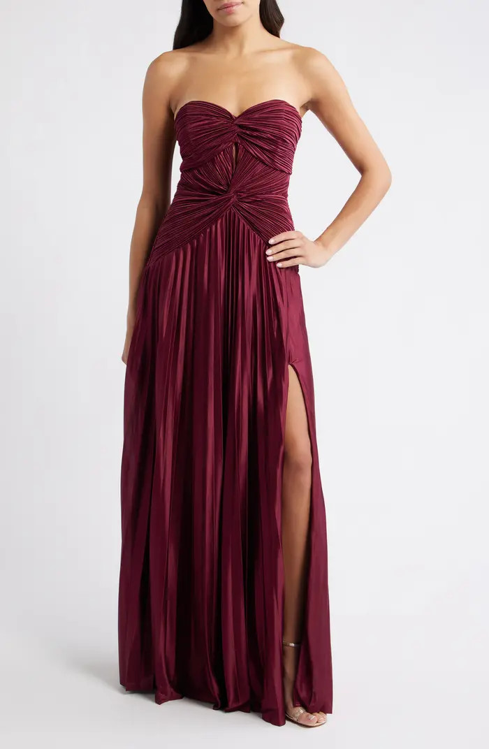 Florence Twist Front Strapless Dress | Nordstrom
