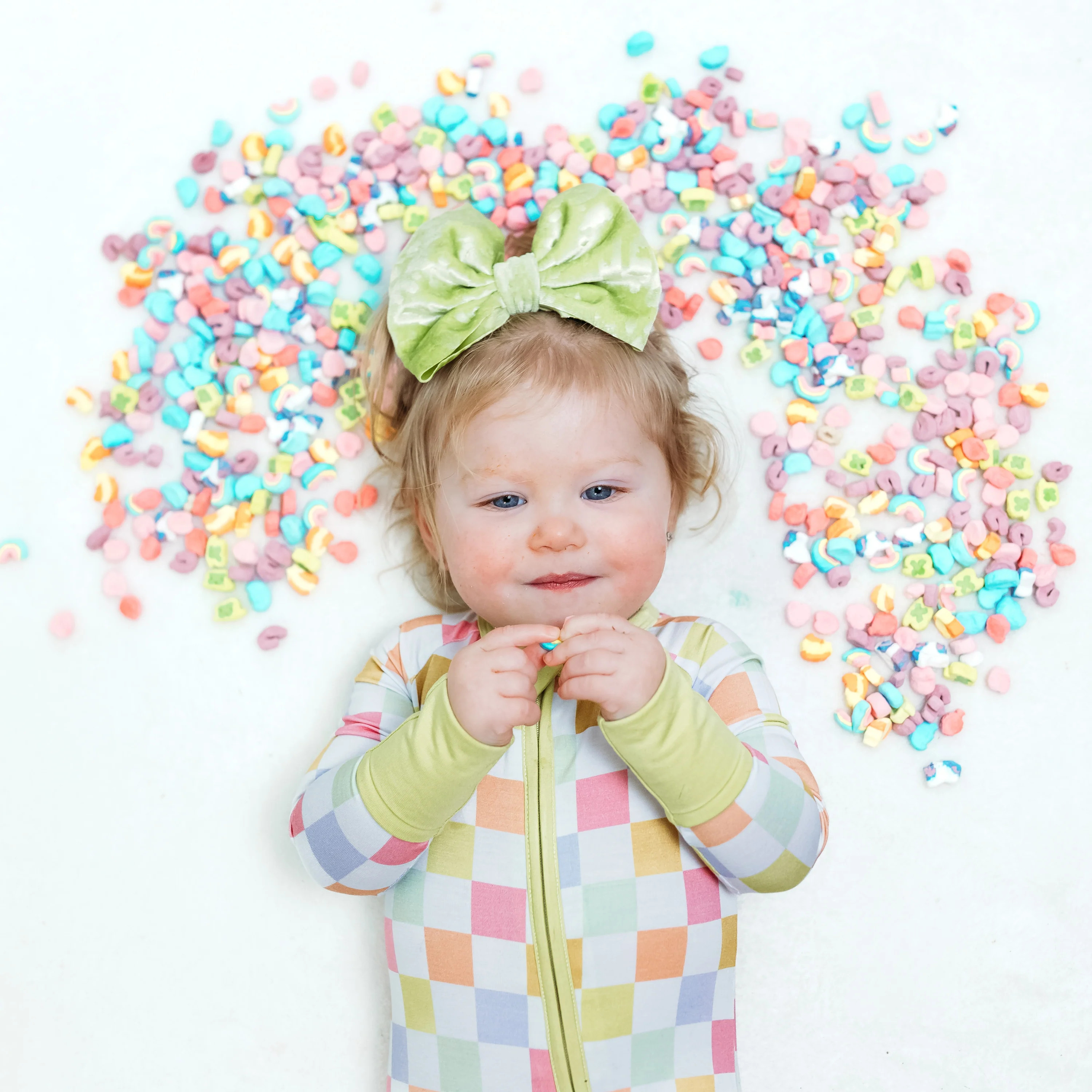 LUCKY CHARM CHECKS DREAM ROMPER | Dream Big Little Co.