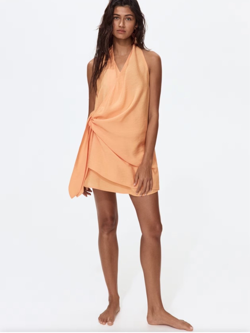 Orange halter dress beach coverup

#LTKootd #LTKgrwm #LTKSwim