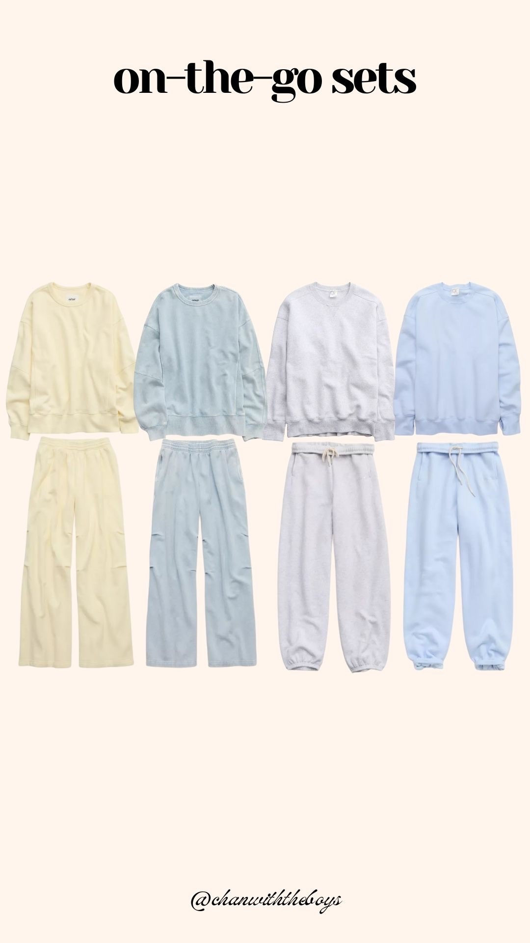 Casual on the go sets for spring! Postpartum friendly! 

#LTKmomlife