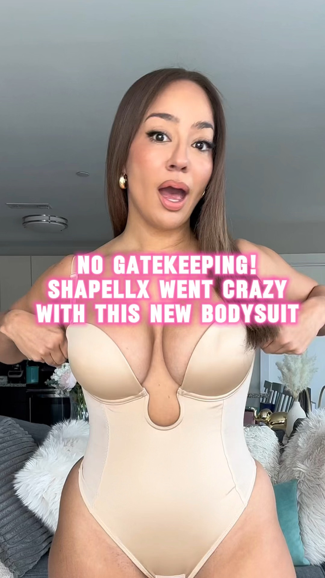 If you need a shaping bodysuit with a DEEP plunge the AirSlim Deep Plunge Low Back Thong Bodysuit from @shapellxofficial is the answer 💥 SO versatile and you can wear it as shapewear or an actual bodysuit. I love the satin fabric it feels so luxe. 😍 Save 15% with RISS88 at checkout 🤍

#shapellx 
#shapewear
#shapewearbodysuit
#bodysuit
#bodysuitstyle
#shapingbodysuit

#LTKGiftGuide #LTKMidsize #LTKFindsUnder100