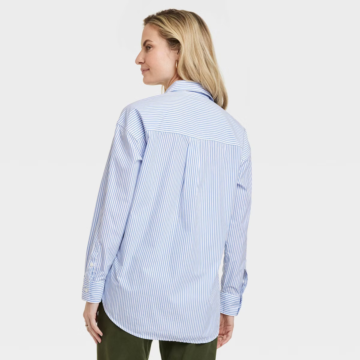Women's Oversized Long Sleeve Collared Button-Down Shirt - Universal Thread™ | Target