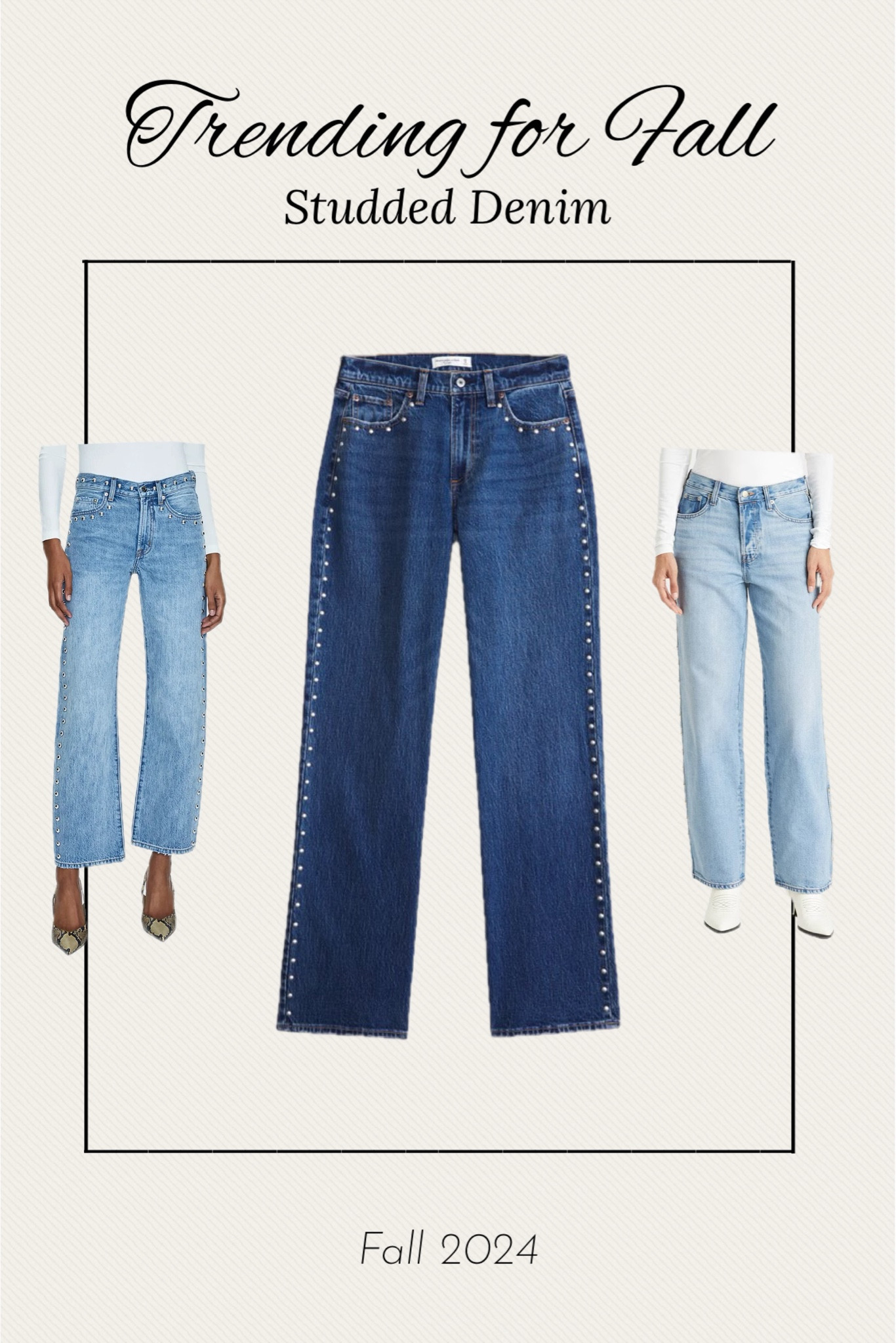 Stud denim for fall / trending denim

#LTKFindsUnder50 #LTKStyleTip #LTKFindsUnder100