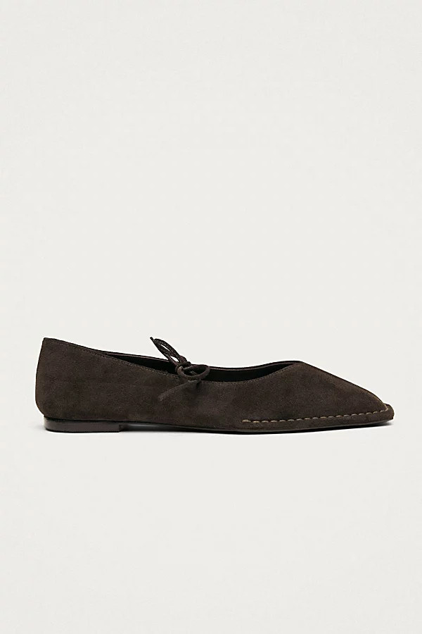 ALOHAS Suede Leather Ballet Flats in Coffee Brown, Women's at Urban Outfitters | Urban Outfitters (US and RoW)
