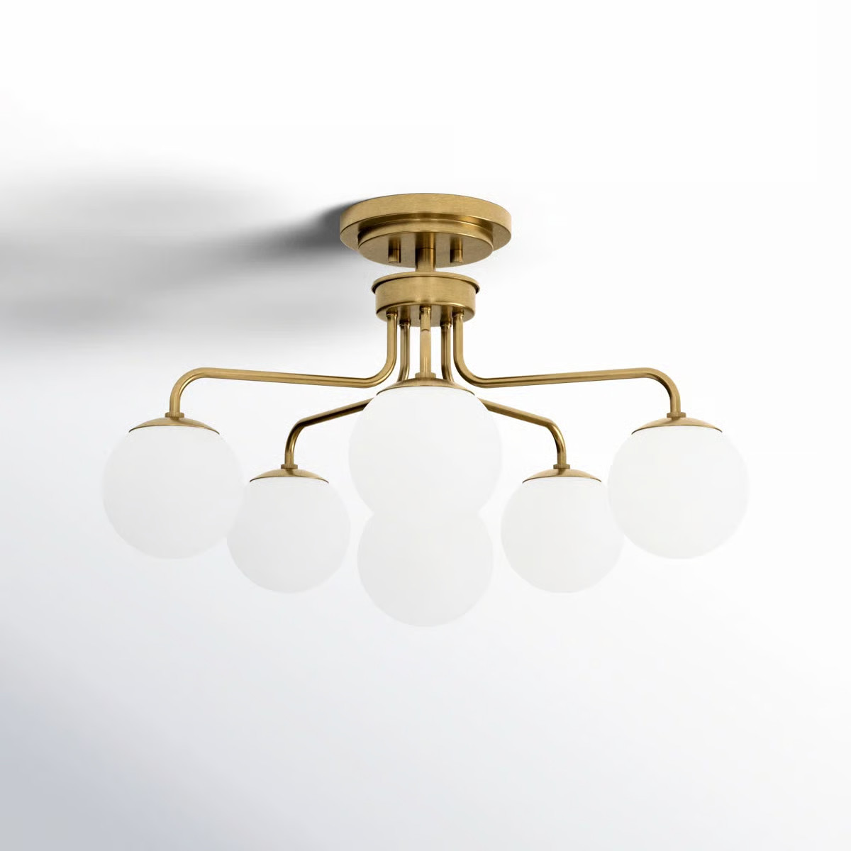 Chemise Glass Semi Flush Mount | Wayfair North America