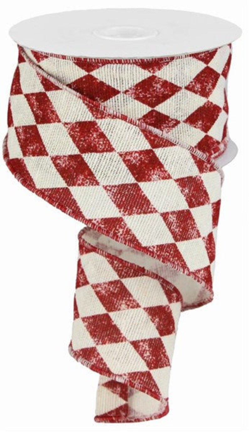 Harlequin Wired Ribbon, Craft Supplies to Make Handmade Wreaths & Bows, 2.5 Inches x 10 yards RG0... | Etsy (US)