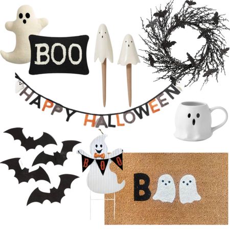 Halloween home decor, Halloween doormat, Halloween wreath, ghosts, bags 

#LTKhome #LTKSeasonal #LTKfindsunder50